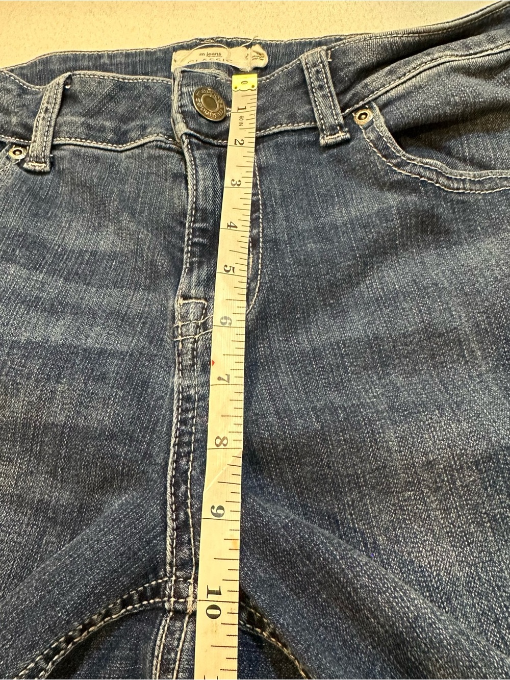 Maurices M Jeans Classic Mid Rise Straight Leg Dark Wash Jeans Size 10 - Picture 7 of 12